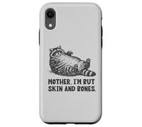 Carcasa para iPhone XR Mamá Soy Pero Piel y Huesos Divertido Mapache
