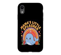 Carcasa para iPhone XR Mama's Little Splasher Cute Whale Mom Kids