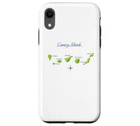 Carcasa para iPhone XR Mapa de Islas Canarias Tenerife Gran Canaria La Gomera Lanzarote