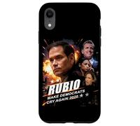 Carcasa para iPhone XR Marco Rubio 2028 Make Democrats Cry Again Action Poster
