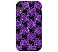 Carcasa para iPhone XR Mariposas Negras Púrpura Mosca Insecto Animales