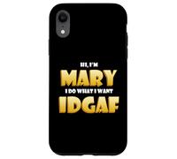 Carcasa para iPhone XR Mary Joke Idgaf Meme Funny Halloween Costume For Mary