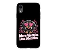 Carcasa para iPhone XR Más Salchichas, Menos malvados, Divertido Perro Salchicha