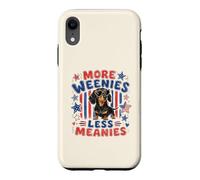 Carcasa para iPhone XR Más Salchichas Menos malvados, Divertido Perro Salchicha patriótico