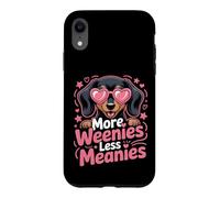 Carcasa para iPhone XR Más Salchichas, Menos malvados, Gracioso Perro Salchicha