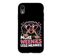 Carcasa para iPhone XR Más Salchichas, Menos malvados, Gracioso Perro Salchicha
