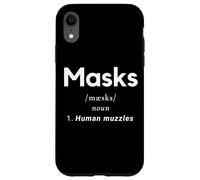 Carcasa para iPhone XR Masks Definition - Human Muzzles Anti Social Distance Masks