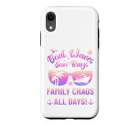 Carcasa para iPhone XR Matching Family Boat Waves Sun Rays Family Chaos All Days