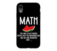 Carcasa para iPhone XR Matemáticas Sandía Número Problema Álgebra Estudiante matemático