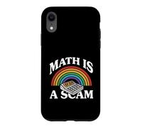 Carcasa para iPhone XR Math Is A Scam Retro Rainbow Exploding Calculator Sarcasm