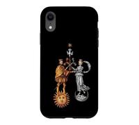 Carcasa para iPhone XR Matrimonio alquímico del Rey/Reina Sol y Luna