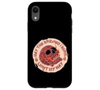 Carcasa para iPhone XR May The Bridges I Burn Light My Way Skull Gothic Graphic