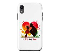 Carcasa para iPhone XR Me Encanta el cumpleaños de mi papá, papá, día del Padre, Papi, Papi, Papi, Papi