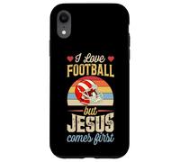 Carcasa para iPhone XR Me Encanta el fútbol, Pero Jesús es lo Primero