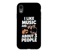 Carcasa para iPhone XR Me Gusta la música y sobre 3 Personas Letras de Canciones Fan