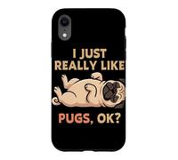 Carcasa para iPhone XR Me Gustan Mucho los Pugs, Ok, Amante de los Animales, Lindo Perro