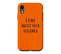 Carcasa para iPhone XR Me importan Tus Sentimientos Funny Idea White Lie Party