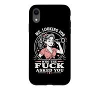 Carcasa para iPhone XR Me Looking For Who The Fuck Asked You Funny Retro Telescopio