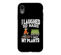 Carcasa para iPhone XR Me reí Tan Duro Que mojé mis Plantas Juego de Palabras Divertido de jardinería