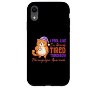 Carcasa para iPhone XR Me Siento como si ya estuviera Cansado mañana Conciencia de la Fibra