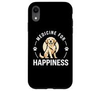 Carcasa para iPhone XR Medicina para la Felicidad Raza de Perro Golden Retriever