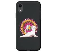 Carcasa para iPhone XR Meditación de los Chakras del Yoga Mandala Cat Pilates Gato