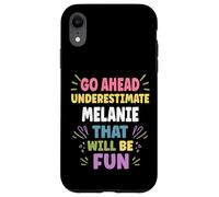 Carcasa para iPhone XR Melanie Personalized Women's Gift Custom Melanie