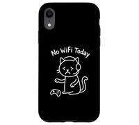 Carcasa para iPhone XR Meme Gracioso Gato Triste Sin WiFi Hoy Sin Internet Offline