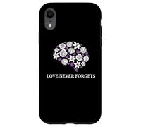 Carcasa para iPhone XR Memory Care, partidario de la concienciación sobre el Alzheimer Love Never Forgets
