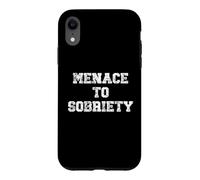Carcasa para iPhone XR Menace to Sobriety Anniversary Mens Womens Sober AA Recovery