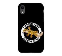 Carcasa para iPhone XR Mens Womens Kids I Raise Tiny Dinosaurs Leopard Gecko Lover