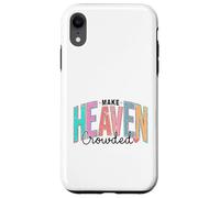 Carcasa para iPhone XR Mensaje Retro Cristiano del Cielo Cruz fe