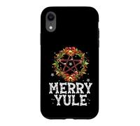 Carcasa para iPhone XR Merry Yule - Winter Solstice - Holly Pentagram - Gift