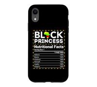 Carcasa para iPhone XR Mes de la Historia Negra Africana Princesa Información Nutricion