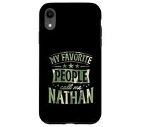 Carcasa para iPhone XR Mi Gente Favorita me Llama Nathan Nombre Personalizado