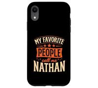 Carcasa para iPhone XR Mi Gente Favorita me Llama Nathan Nombre Personalizado