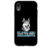 Carcasa para iPhone XR Mi Husky y yo Tenemos los Mejores argumentos dueño de Perro