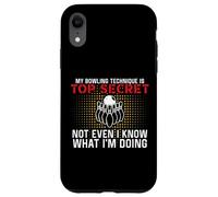 Carcasa para iPhone XR Mi técnica de Bolos es Top Secret Funny Bowling Bowler