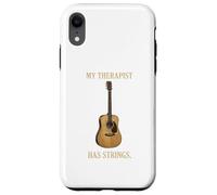 Carcasa para iPhone XR Mi Terapeuta Tiene Cuerdas Guitarra acústica músico Cita