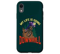 Carcasa para iPhone XR Mi Vida va Cuesta Abajo Divertido Ciclismo de montaña