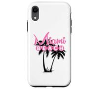 Carcasa para iPhone XR Miami Beach Florida Palmera Retro Tropical