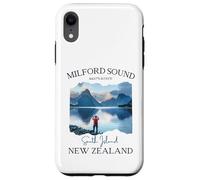 Carcasa para iPhone XR Milford Sound Fjord Senderismo Souvenir Turístico Vacaciones Hombres Niños