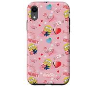 Carcasa para iPhone XR Minions Big Heart All Over Print