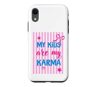 Carcasa para iPhone XR Mis Hijos Son mi Karma Divertido Padre Dicho