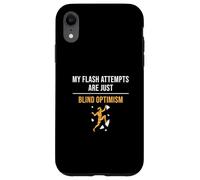 Carcasa para iPhone XR Mis intentos Flash Son Solo Ciego optimismo Interior Boulderers