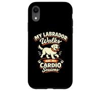 Carcasa para iPhone XR Mis Paseos de Labrador Son mis sesiones de Cardio, Divertido Labrador