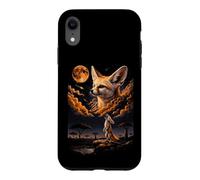 Carcasa para iPhone XR Místico Fennec Fox Lunar Mirada Cósmica Noche