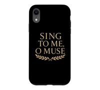 Carcasa para iPhone XR Mitología Griega Antigua Corona de Laurel Poesía épica