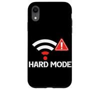 Carcasa para iPhone XR Modo Difícil Sin WiFi Divertido Jugador Broma Juegos Humor Videojuegos