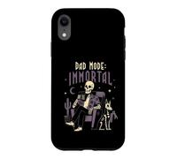 Carcasa para iPhone XR Modo Papá Esqueleto Inmortal Halloween Papá Más Allá Humor